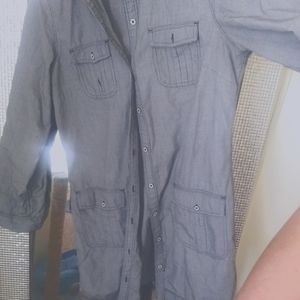 Calvin Klein button down dress or long shirt